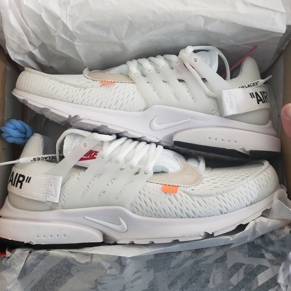 off white white presto on feet